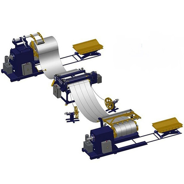 Máquina automática de corte y corte de bobinas de acero de color de chapa de aluminio y metal de alta calidad con desenrollador y enrollador